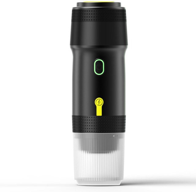 Tragbare 3-in-1 Kaffeemaschine von mfySpace in Schwarz für Kapseln und gemahlenen Kaffee für Auto, Zuhause und Reisen - Bild 1