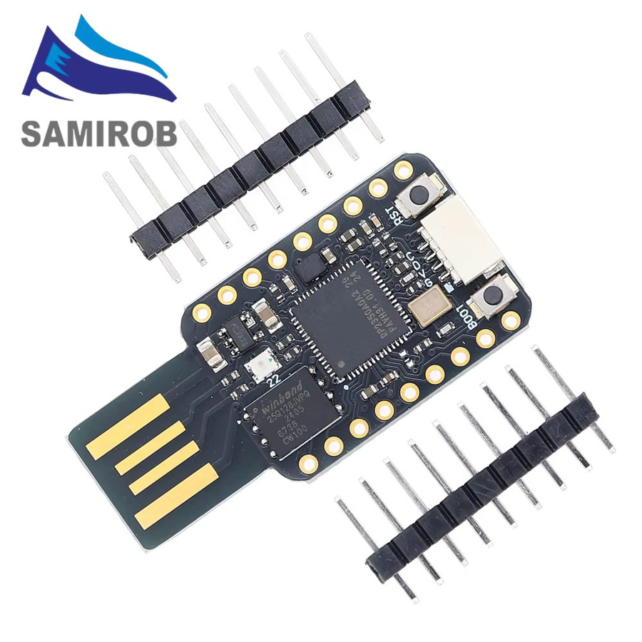 Raspberry Pi RP2350-USB Mini-Entwicklungsboard mit 16 MB Flash, Dual-Core RP2350A Chip und 520 KB SRAM, USB-C, Schwarz - Bild 2