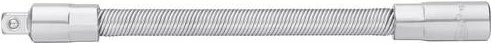Vigour Flexible Verlängerung V2457N mit 1/4 Zoll Antrieb, Farbe: Silber, Gesamtlänge: 145 mm - Bild 1