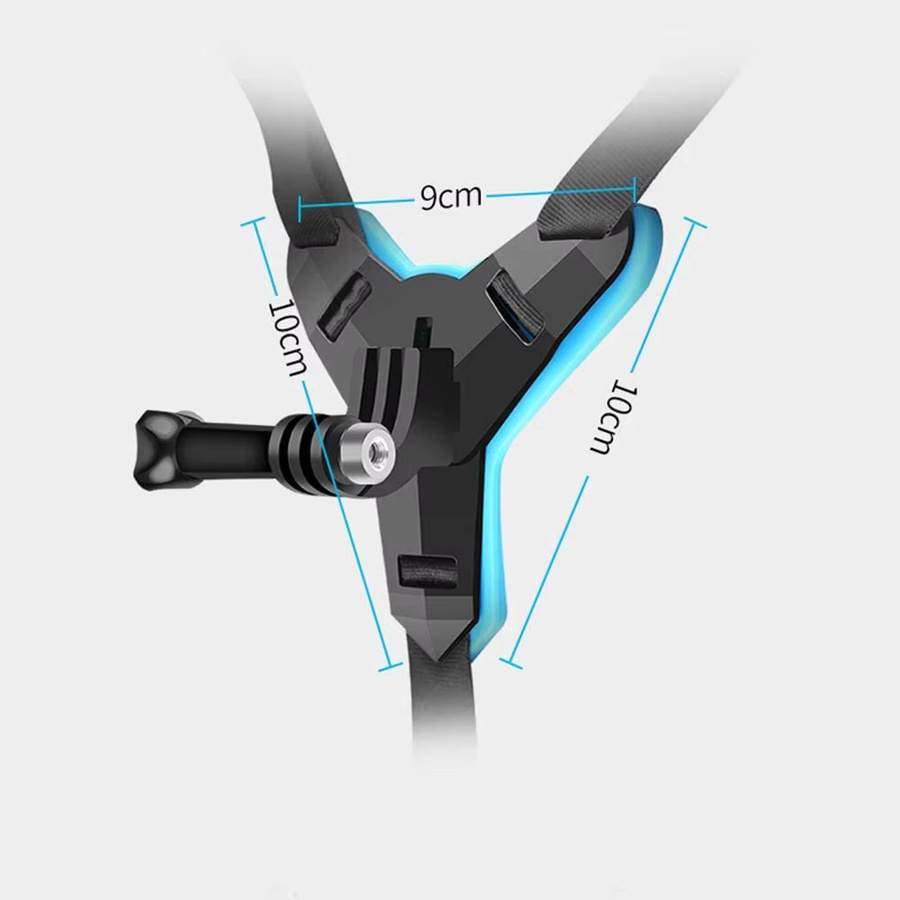 Helm-Kinnhalterung in Schwarz für DJI Action 6, DJI Action 5 Pro und GoPro Hero 13, 12, 11 Kamera-Zubehör für Motorradhelme - Bild 3