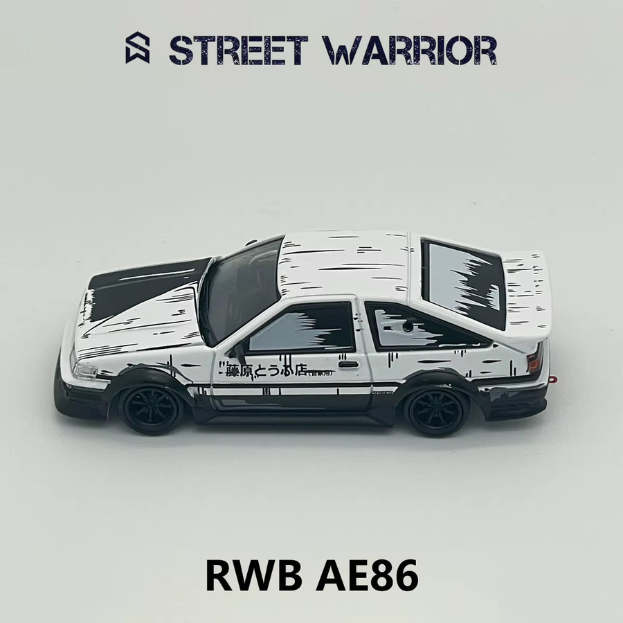 TSM MODEL AE86 RWB Street Warrior, Diecast-Modellauto, 1:64, Widebody Comic Art Livery - Bild 2