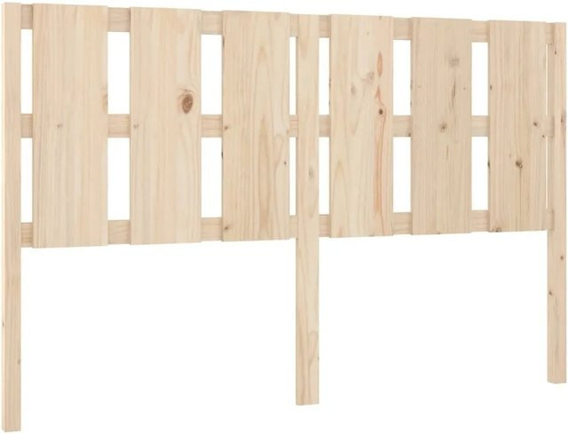 vidaXL Bett-Kopfteil aus Massivholz Kiefer in rustikalem Design, B/T/H: 155,5 x 4 x 100 cm - Bild 1