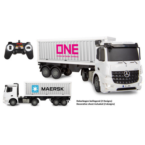JAMARA Mercedes-Benz Arocs Container LKW ferngesteuert 1:26 weiss ab 6 Jahren - Bild 4