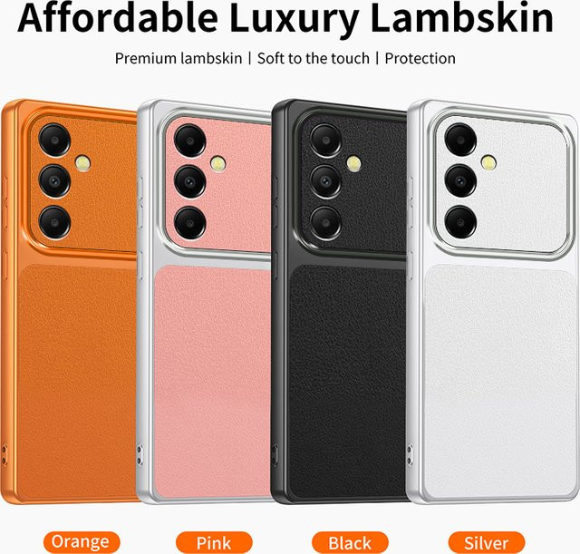 A14 Fashion Linsenschutz-Handyhülle für Samsung Galaxy A14 5G in Orange - Bild 1