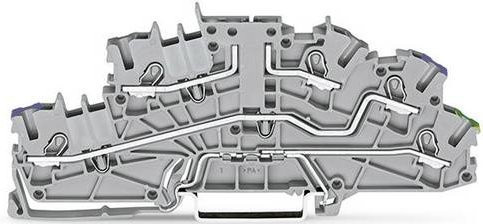 WAGO 2003-6661 Installationsklemme Push-In-Klemme Grau 5,20 mm 50 Stück - Bild 1
