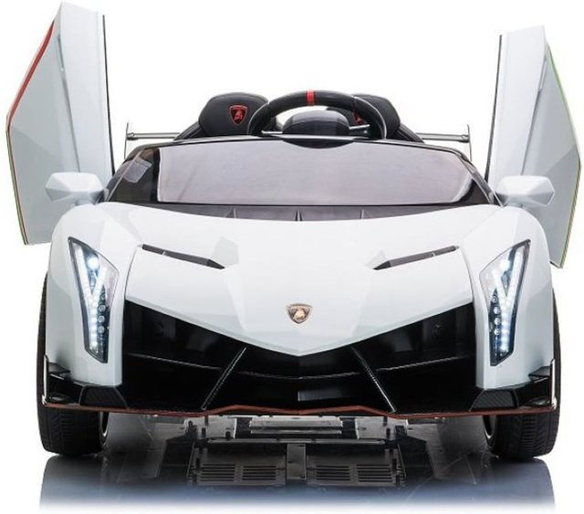 ES-Toys Lamborghini Veneno 615B, Elektroauto, weiß, mit Fernbedienung, ab 3 Jahren - Bild 1