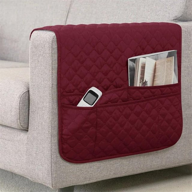 Yiran Furniture Armlehnenbezug für Sofa und Sessel mit Aufbewahrungstasche, abnehmbar und rutschfest, Breite: 50 cm, Länge: 90 cm - Bild 1