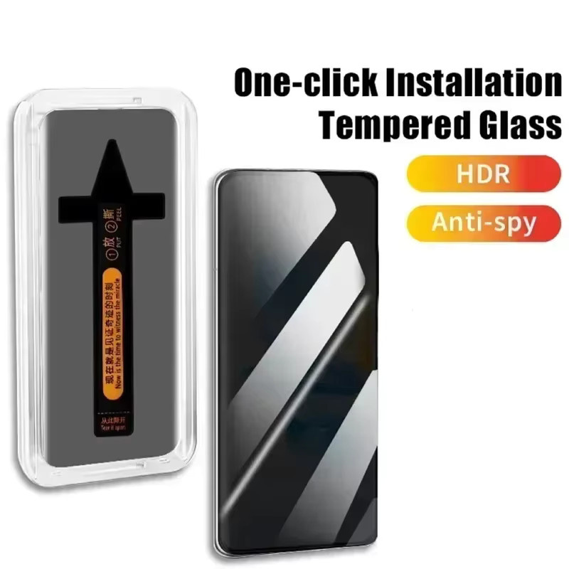 Samsung Galaxy A35 A36 A34 A33 A32 A31 A30S 4G 5G Anti-Spy Sichtschutz Displayschutzfolie aus gehärtetem Glas für eine staubfreie Installation - Bild 1