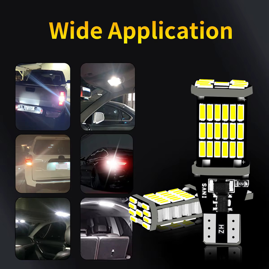 2 Stück T15 T16 W16W 4014 45SMD LED Bremsbirnen in Weiß, 12 V Plug-and-Play für Auto-Signale und Bremsleuchten - Bild 4