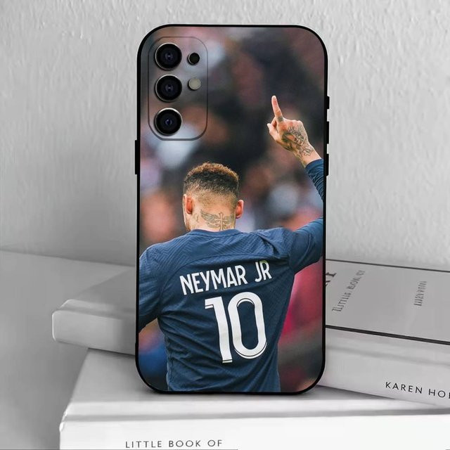 Handyhülle Neymar Jr Fußball Design für Samsung Galaxy S25 S24 S23 S22 S21 S20 Ultra Plus FE in Schwarz aus weichem Silikon - Bild 1