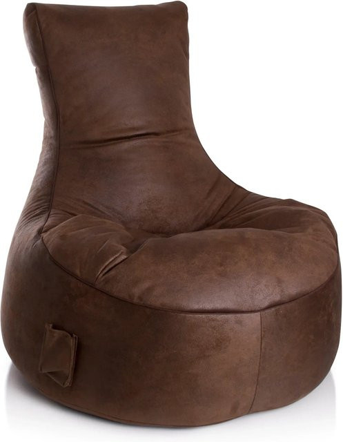 Sitting Point Sessel Cuba 300 in Braun mit Lederimitat und abnehmbarem Bezug - Bild 1