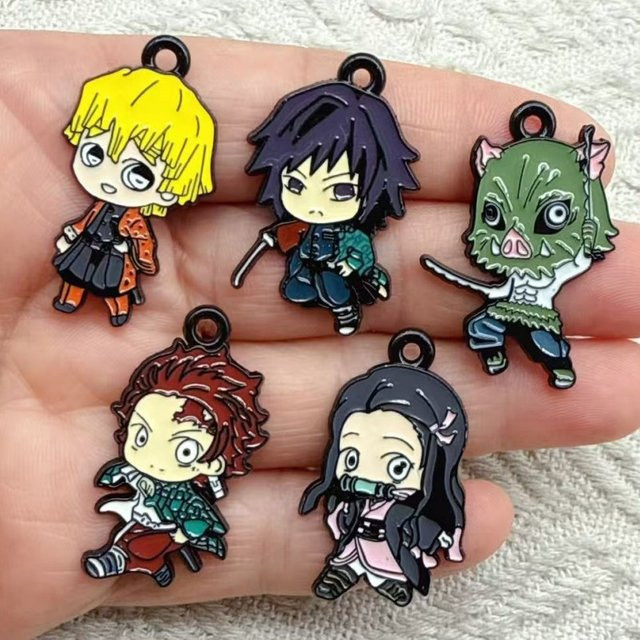 Bandai Demon Slayer Schlüsselanhänger, Metall, Set / Bundle - Bild 1