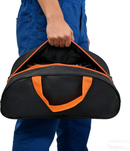 DAZZLEEX Wasserdichte Oxford-Aufbewahrungstasche als tragbare Werkzeugtasche mit Reißverschluss in Schwarz - Bild 1