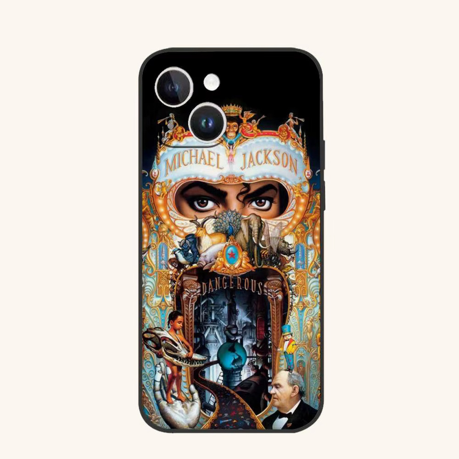 Handyhülle Michael Jackson Design für iPhone 17 16 15 14 13 12 11 Pro Max Plus Mini aus weichem TPU in Multicolor - Bild 7
