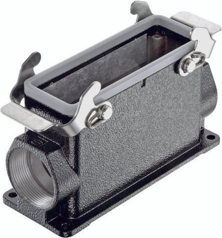 HARTING Sockelgehäuse 09 37 024 0271 in Grau aus Aluminium - Bild 1