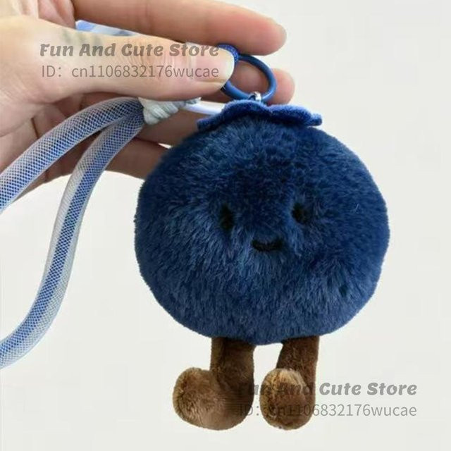 Blaubeer-Plüsch-Schlüsselanhänger, Taschenanhänger, Handy-Anhänger - Bild 1