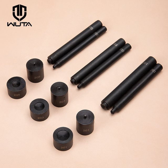 WUTA Professioneller Druckknopf-Knopf-Setter-Werkzeugsatz für manuelle Installation, Schwarz, 10 mm / 12,5 mm / 15 mm - Bild 1