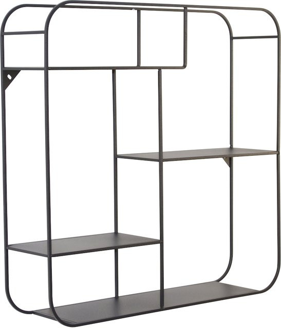 Wandregal Luisa von möbel direkt online, modern, Metall, schwarz, B: 60 cm, H: 60 cm, T: 15 cm - Bild 1