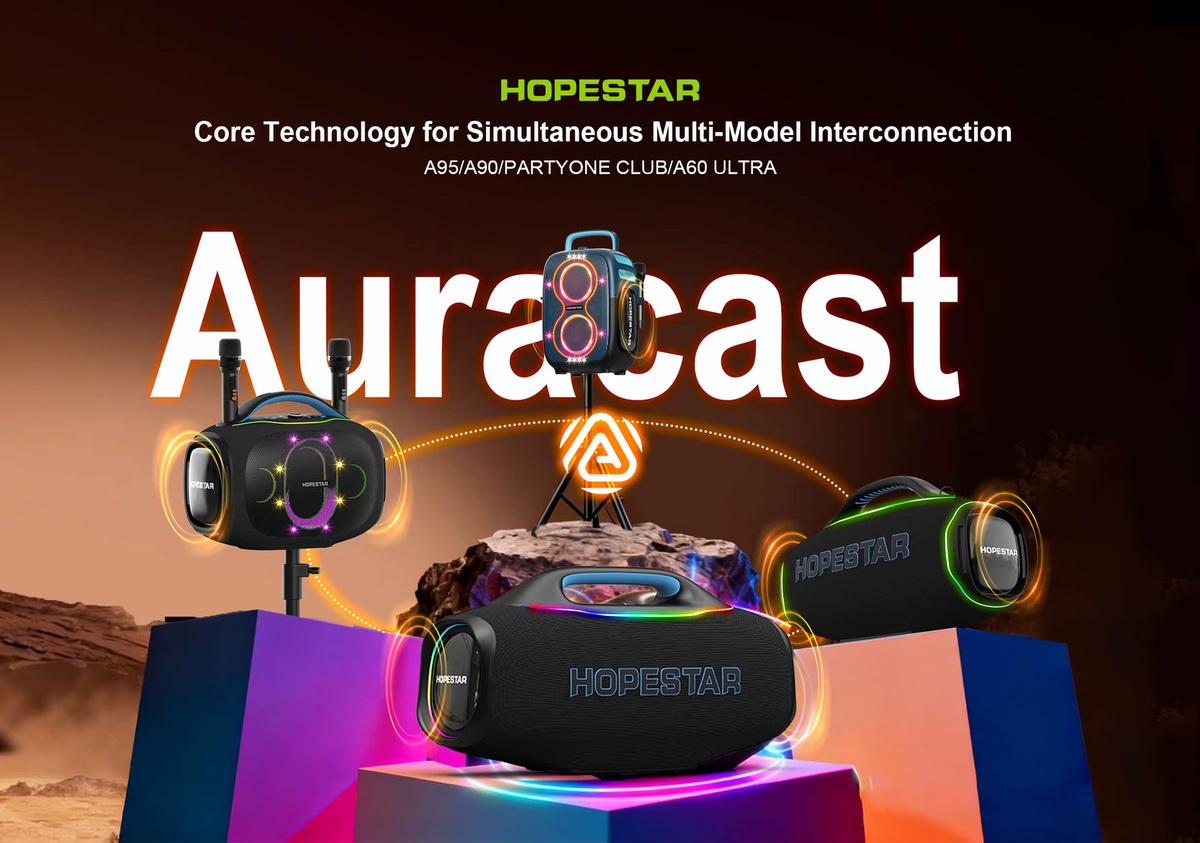 HOPESTAR A95 Tragbarer Bluetooth-Lautsprecher mit 580W, UHF-Funkmikrofon, 40000mAh Akku und RGB-Licht in Schwarz oder Grün - Bild 3