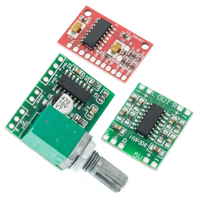 AITEXM ROBOT PAM8403 Mini Digital Class D Verstärker Modul 2x3W Grün USB-C - Bild 2