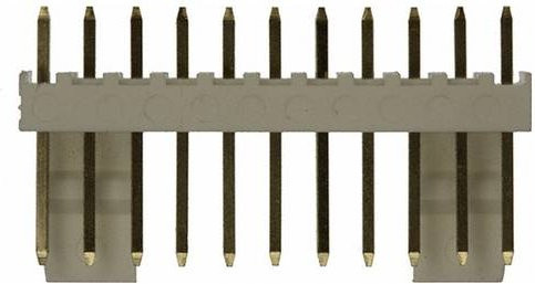 Molex Stiftleiste Standard 11-polig in Grau mit Goldkontakten Rastermaß 2.54mm - Bild 1