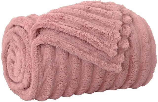 vidaXL Überwurfdecke aus Fleece in Rosa, B: 270 cm, T: 240 cm - Bild 1