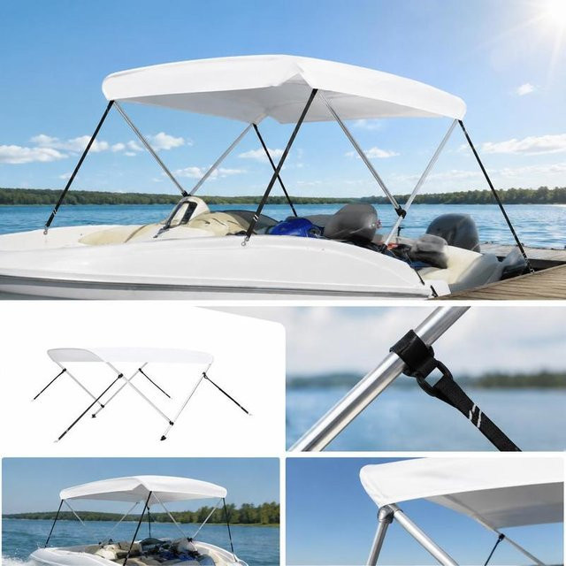 Bimini Top 2 Arcos Bootsüberdachung Sonnenschutz in Weiß, B/T/H: 180 x 150 x 110 cm - Bild 1