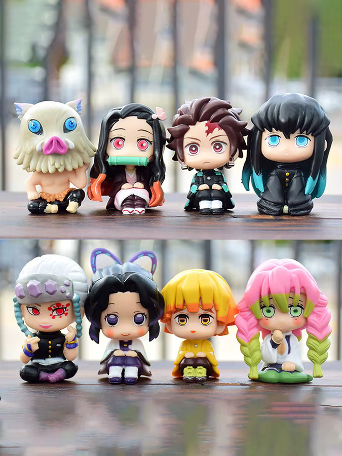 Bandai Demon Slayer, Q-Version Geisterpuppen, 8-teiliges Set, PVC-Figuren - Bild 2
