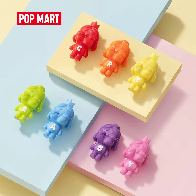 POP MART POP BEAN CRYBABY Mini Figur Regenbogen-Set in Mehrfarbig - Bild 2