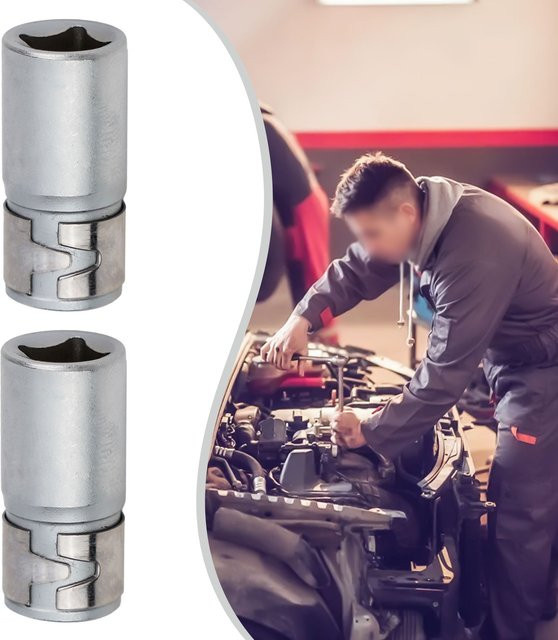 DAZZLEEX 2er Set Bit-Konverter von 1/4 Zoll Vierkantanschluss auf 1/4 Zoll Sechskant, Schraubendreherhalter Zubehör in Silber - Bild 1