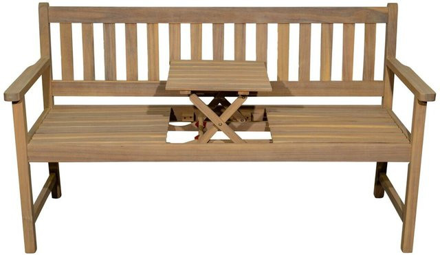 POCOline Gartenbank aus Akazienholz in Natur, B: 156 cm, H: 90 cm, T: 60 cm - Bild 1
