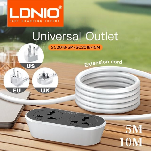 LDNIO Universal Steckdosenleiste mit Verlängerungskabel in Weiß - Bild 1