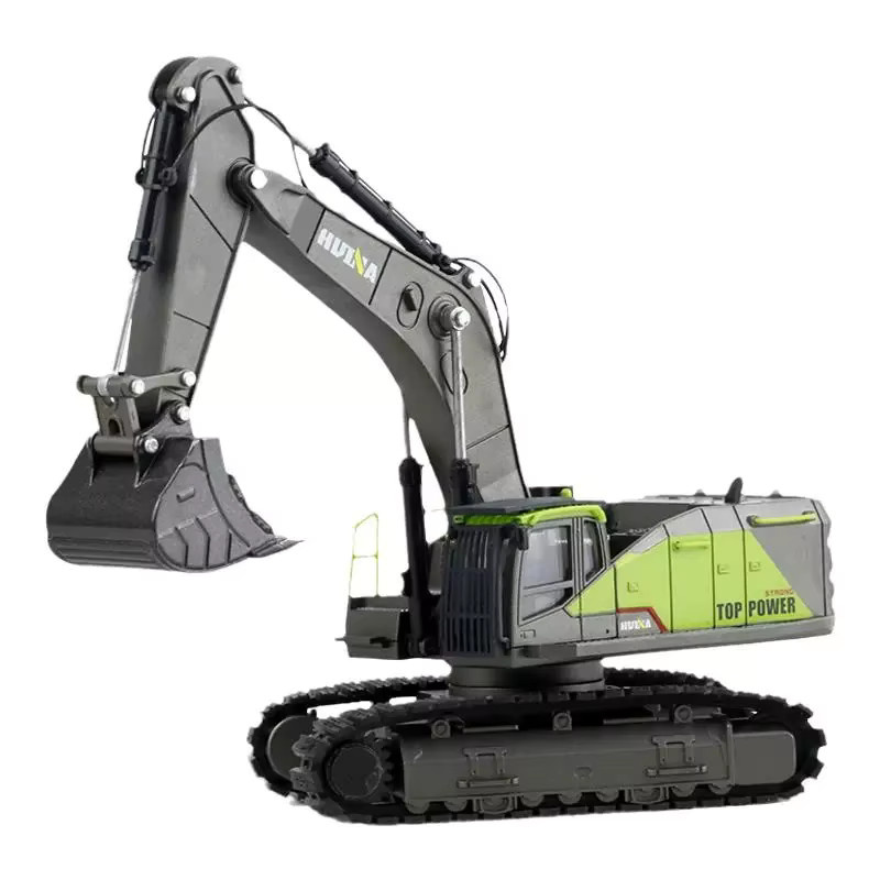 Huina 1721 Bagger, Modell, 1:50, Metall, Gelb - Bild 5