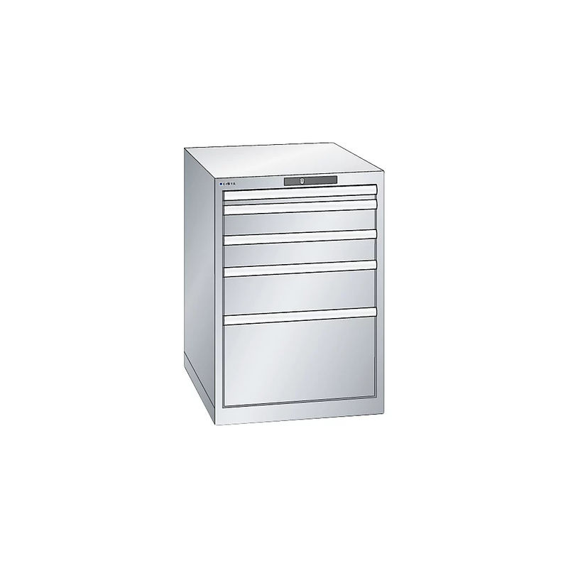 Lista Schubladenschrank 27x36E mit Key Lock, Grau/Weiß, B/T/H: 56,4 x 72,5 x 80,0 cm - Bild 2