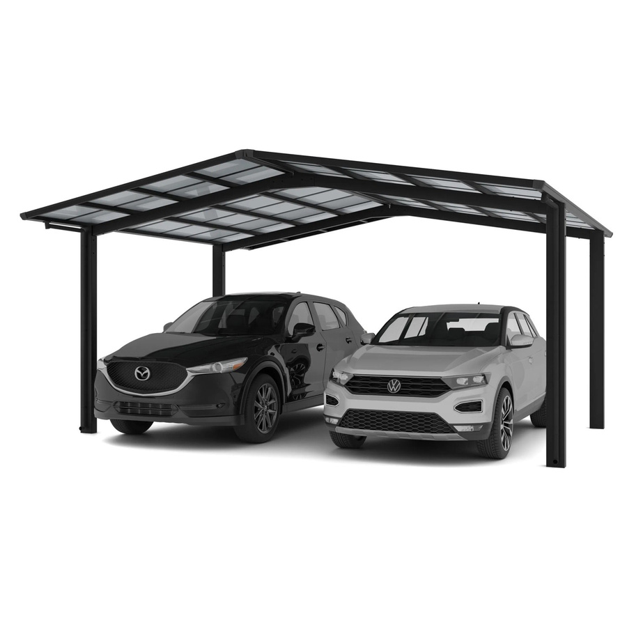 Ximax Doppelcarport Linea Typ 60 Schwarz B/T: 545,6 x 495,4 cm - Bild 2