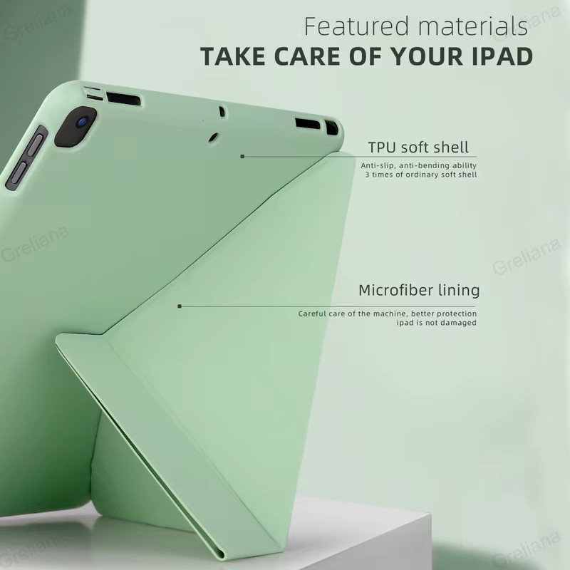 Schutzhülle für Apple iPad Pro 11 M4 M5, iPad Air 11 2025, iPad 10.9 und iPad Mini 6 in Schwarz und Grün - Bild 1
