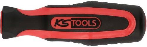 KS Tools Feilenheft mit Rechteckaufnahme in Rot, 120 mm - Bild 1