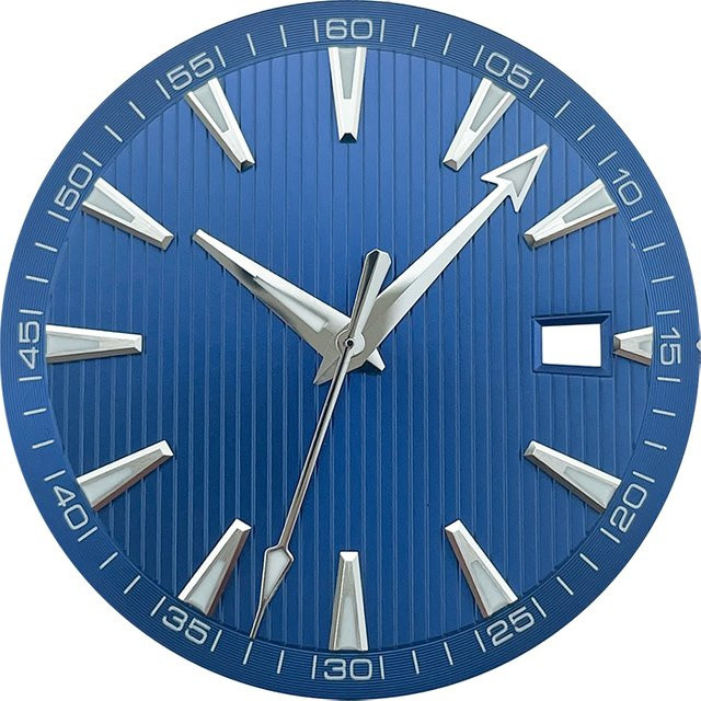 PHYLIDA Zifferblatt Zeiger Teile, 33,2 mm, Blue Lume, Blau - Bild 1
