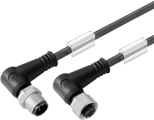 Weidmüller Sensor-Aktor-Anschlussleitung M12 Stecker, 5-polig, Schwarz, Länge: 1,00 m - Bild 1