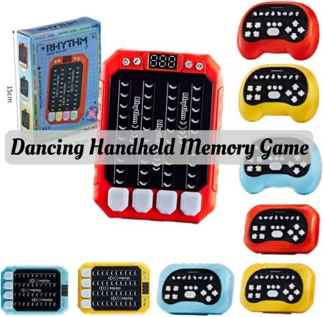 ZLang Handheld-Tanz-Memory-Spiel, Rhythmus-Handheld-Spielkonsole, mit Glühen - Bild 1