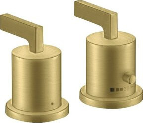 Hansgrohe Axor Citterio Fertigmontageset Badewannenarmatur mit Einhebelmischer in Brushed Brass - Bild 1