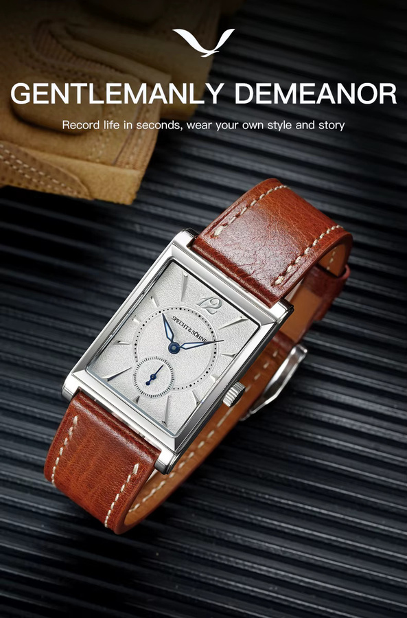 Specht & Söhne Chronograph, Edelstahl, Eckig, Schwarz, Herren - Bild 4