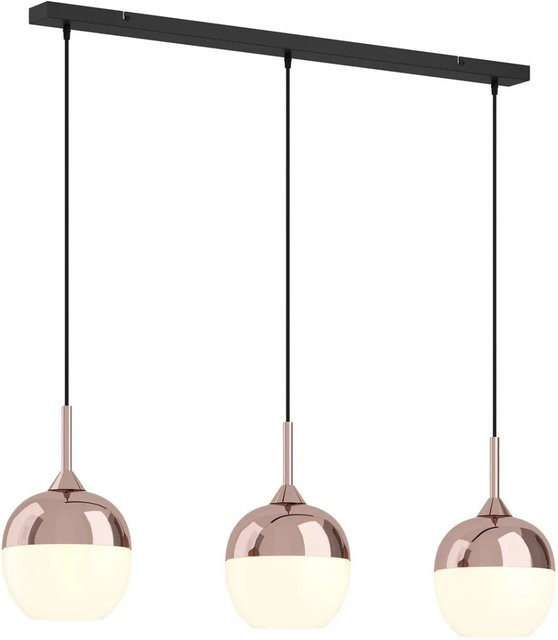Lindby Pendelleuchte Rangina 3-flammig in Kupfer aus Glas und Metall für dein Wohnzimmer - Bild 1