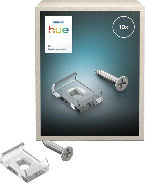 Philips Hue Flux Montagehalterung für LED-Streifen, 10er-Pack, transparent - Bild 2
