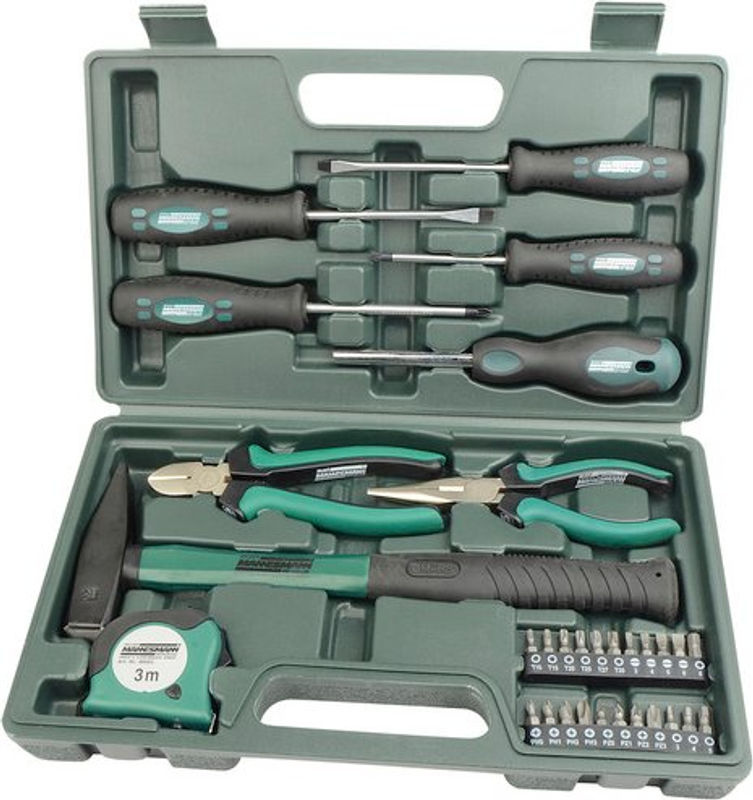 Mannesmann Werkzeugkoffer M29031 aus Kunststoff, bestückt mit 31 Teilen in Grün - Bild 2