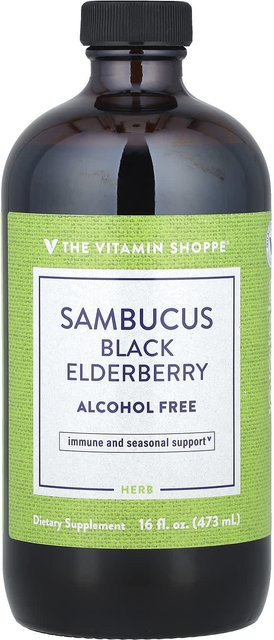 The Vitamin Shoppe, Sirup, Schwarzer Holunder, 0,473 l - Bild 1
