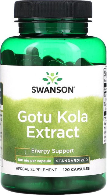 Swanson Gotu Kola Extrakt, 100 mg, 120 Kapseln, Unisex - Bild 1