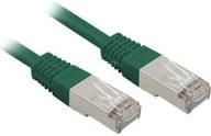Sharkoon Patchkabel RJ45 Cat.5e FTP Ethernet/LAN in Grün, Länge: 3,0 m - Bild 1