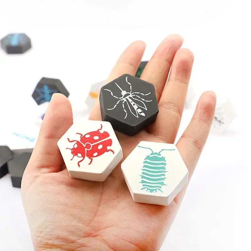 YIYUEQIANLI Hive Brettspiel Strategisches Kampfspiel für 2 Spieler aus Holz - Bild 2