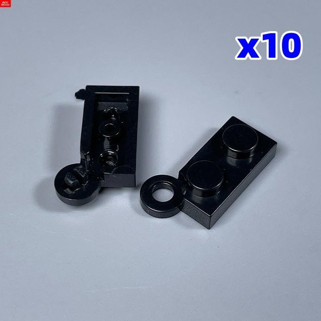 Yiran toy MOC Bausteine Scharnierplatte, schwarz, ab 3 Jahre - Bild 1